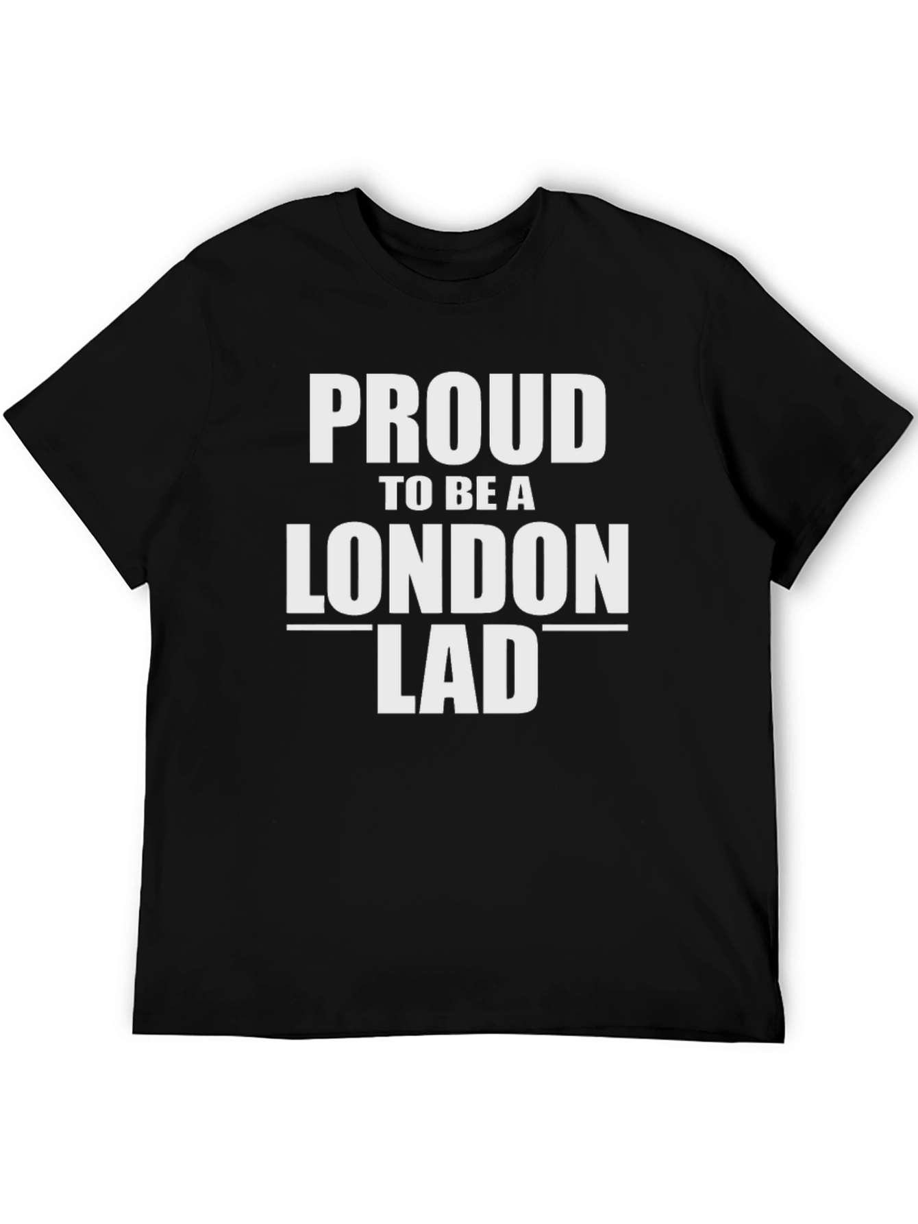 Proud London Lad Black Graphic Tee