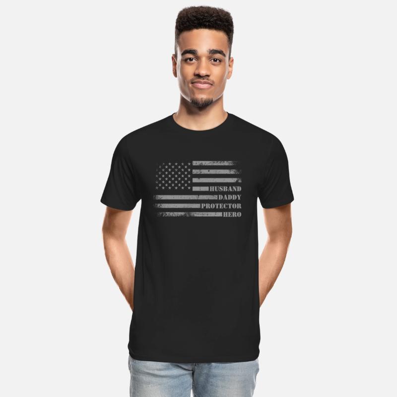 Husband Daddy Protector Hero – Patriotic Vintage