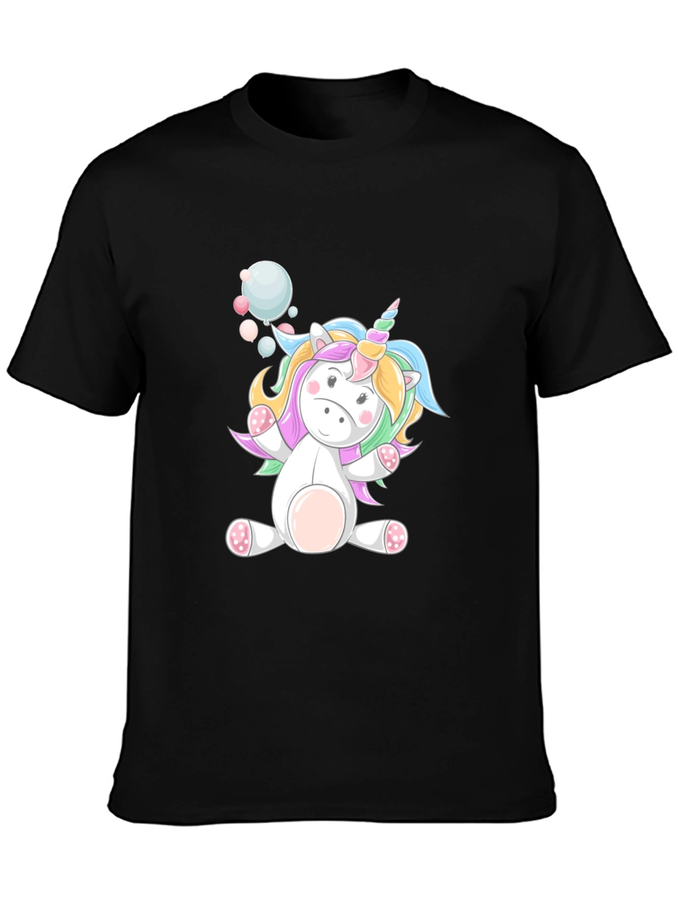 Unicorn Graphic Black T-Shirt