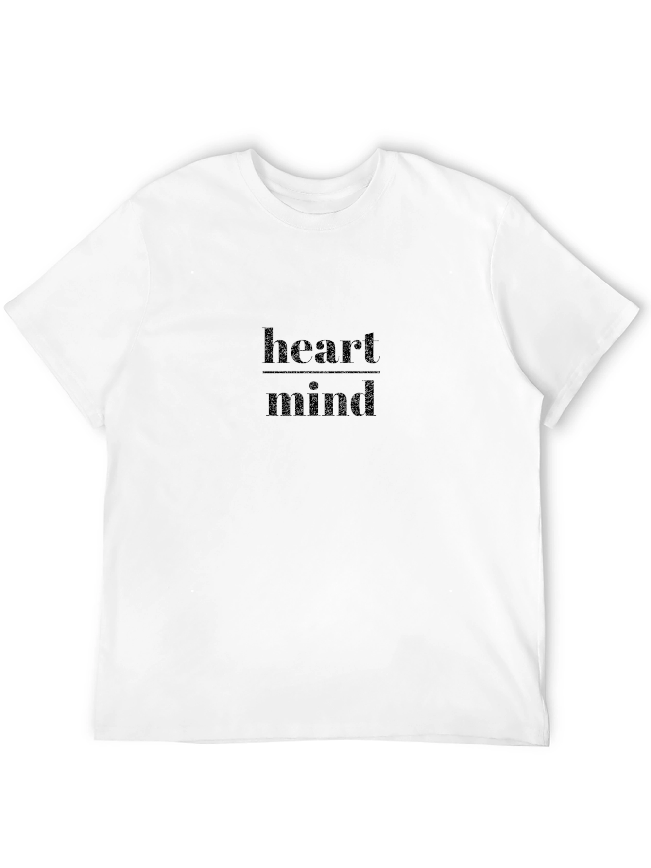 Heart Over Mind Graphic Tee - Stylish Black T-Shirt