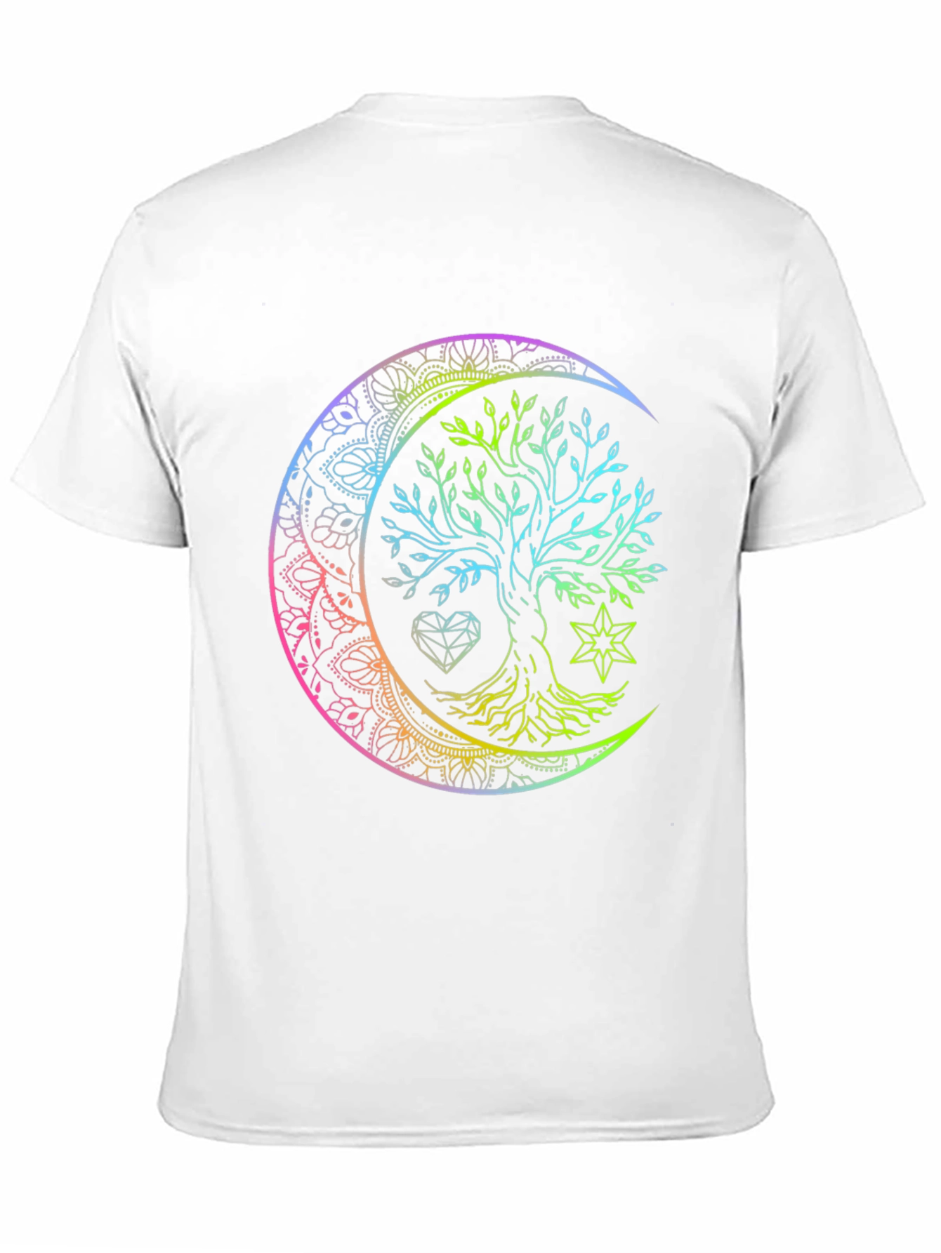 Tree of Life Mandala Moon Graphic Tee