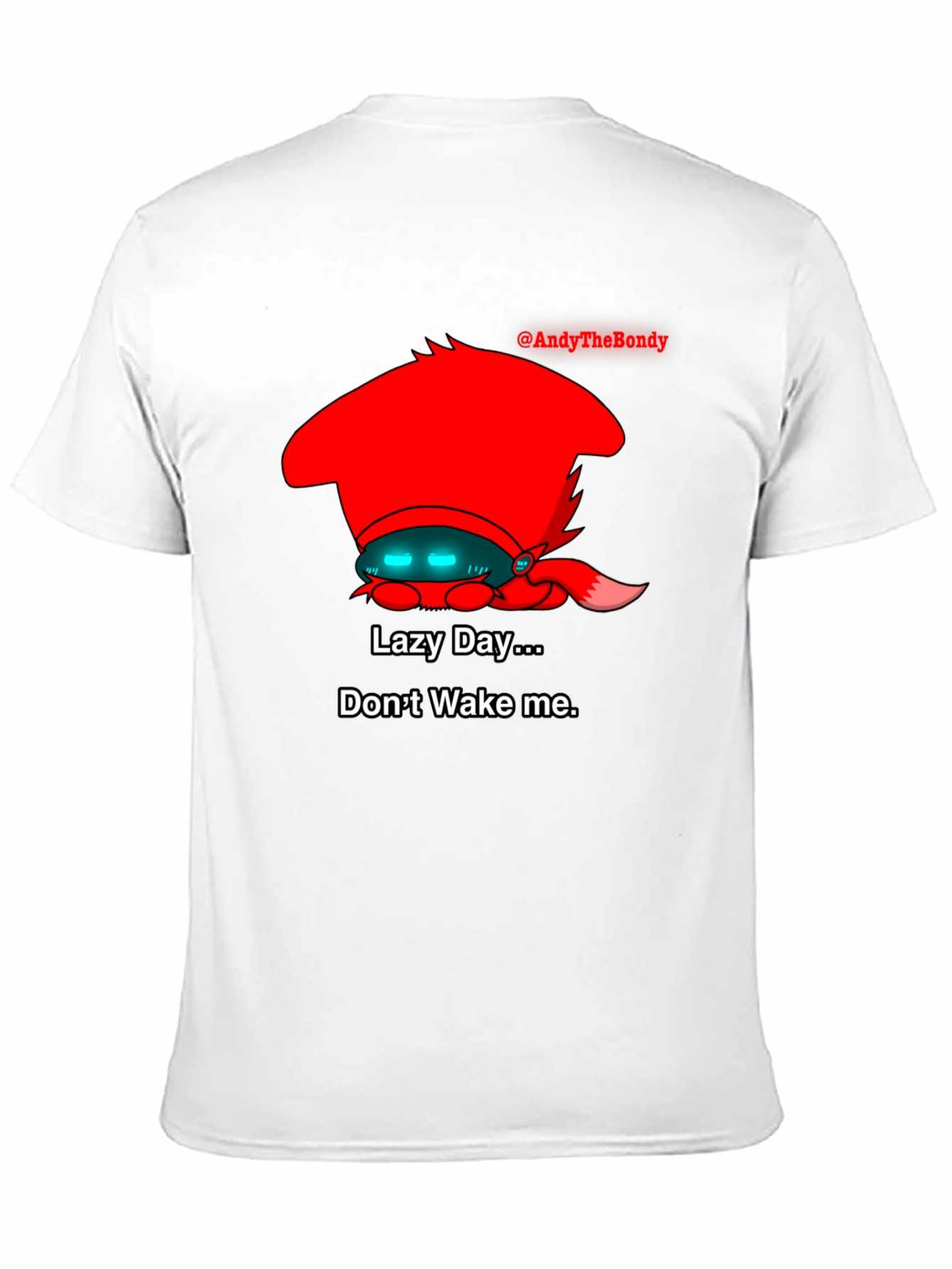 Lazy Day Sleepy Character Graphic T-Shirt