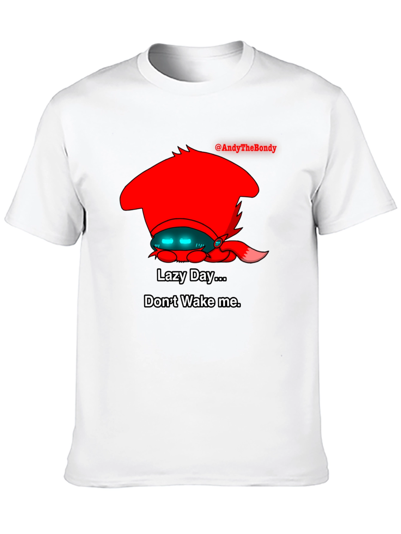 Lazy Day Sleepy Character Graphic T-Shirt