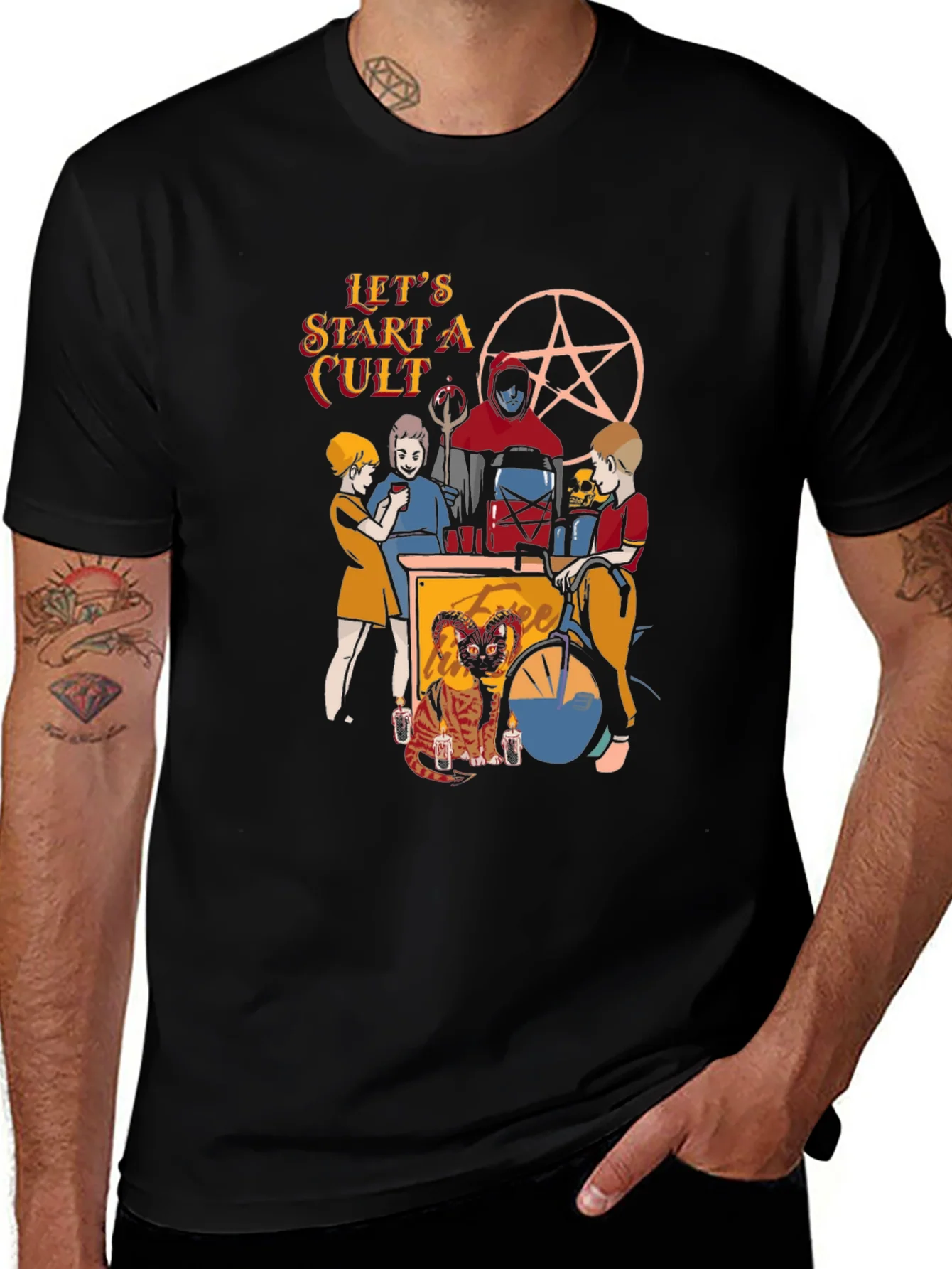 Lets Start A Cult Graphic T-Shirt