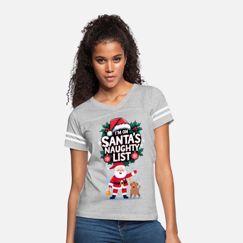 Santa Naughty List Holiday Shirt