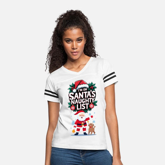 Santa Naughty List Holiday Shirt