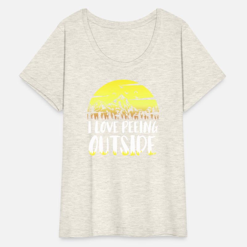 I love peeing outside Hiker funny Mountains