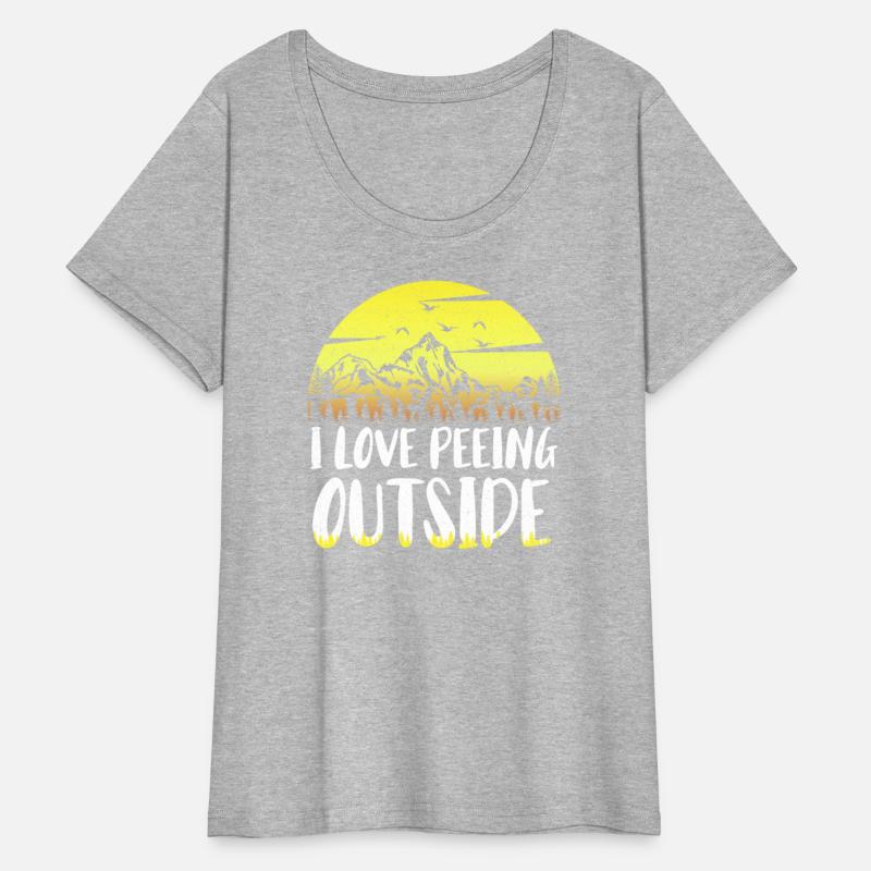 I love peeing outside Hiker funny Mountains