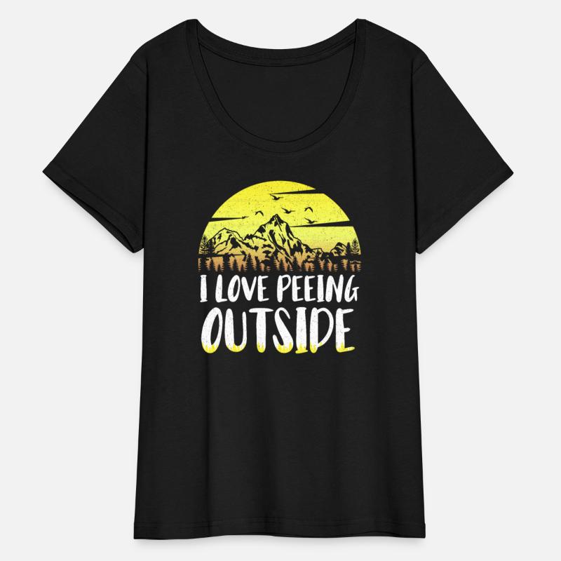 I love peeing outside Hiker funny Mountains