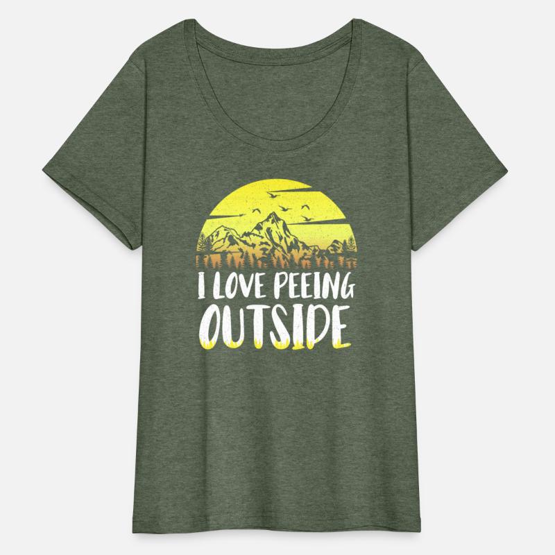 I love peeing outside Hiker funny Mountains