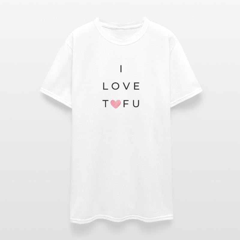 I LOVE TOFU | Fun and Cute Design with Pink Heart
