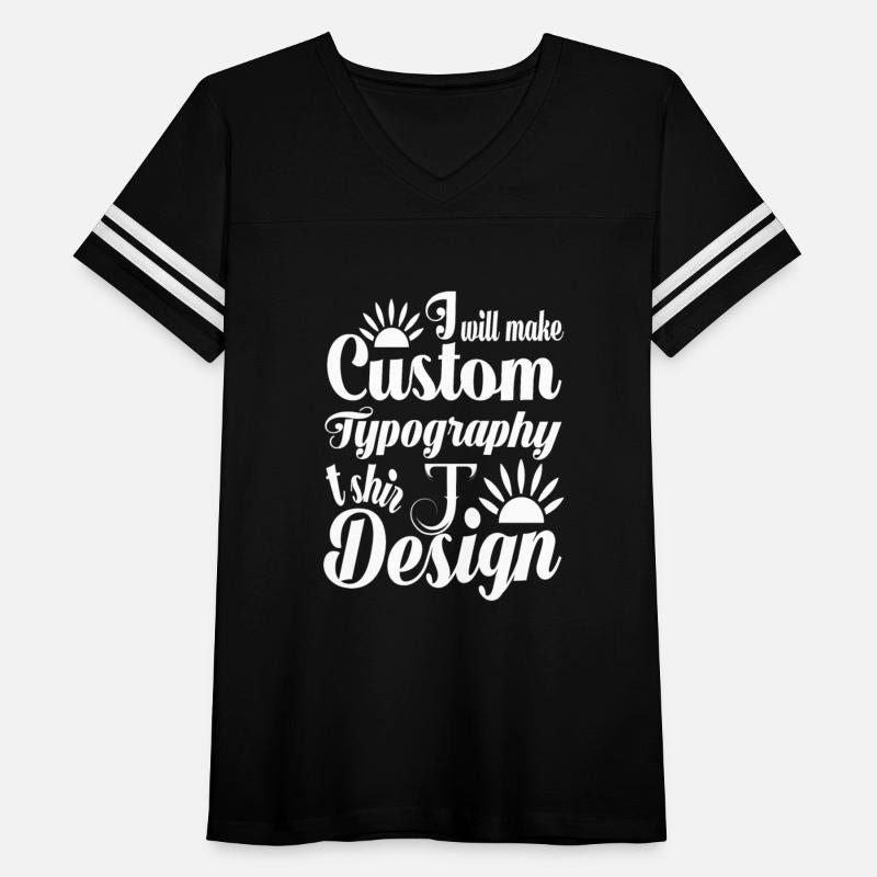 I will make custom typography t shirt design 1