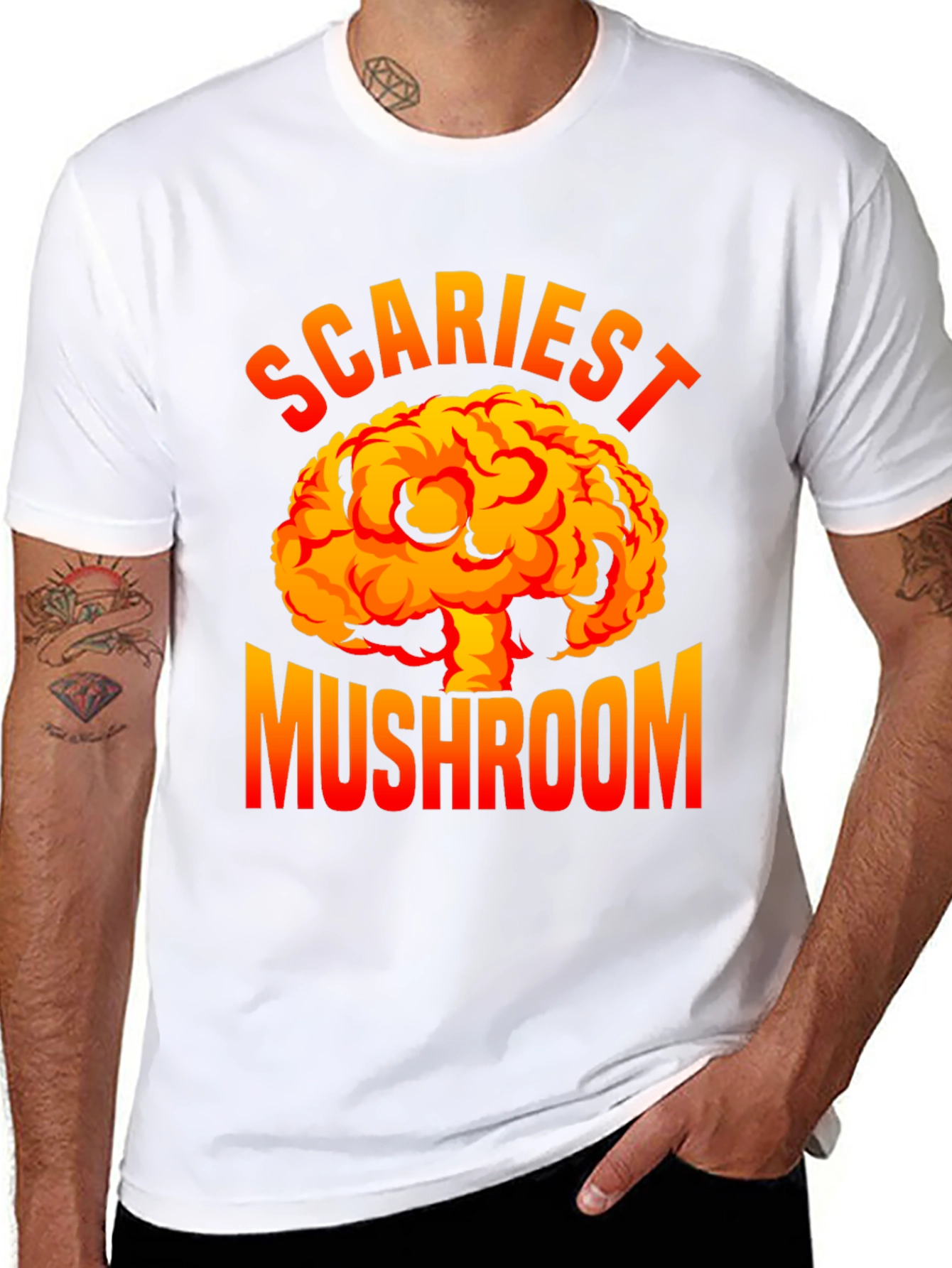 Scariest Mushroom Graphic Tee - Unique Design