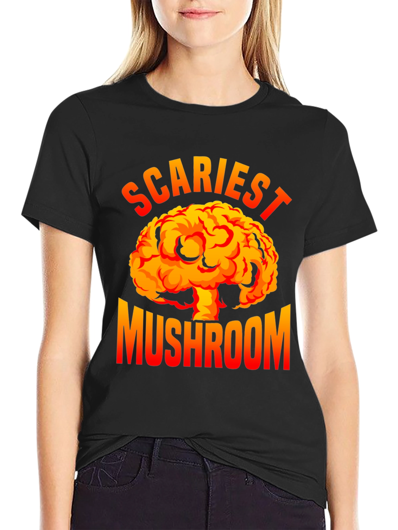 Scariest Mushroom Graphic Tee - Unique Design