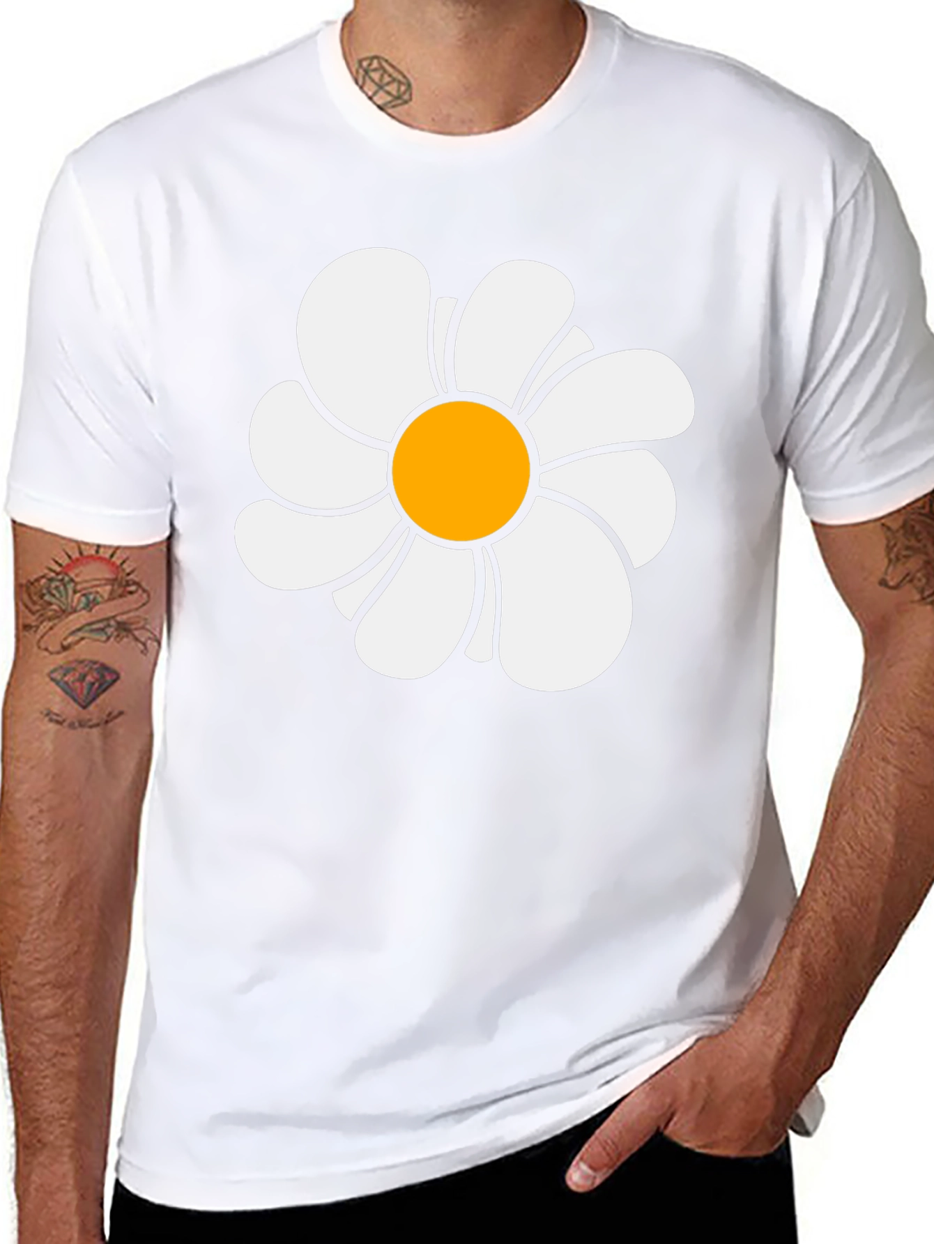 Daisy Graphic Black T-Shirt