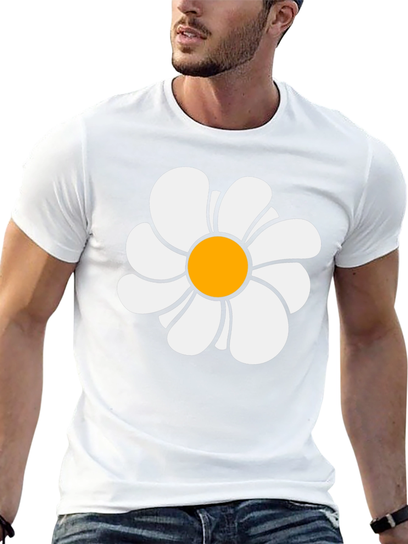 Daisy Graphic Black T-Shirt