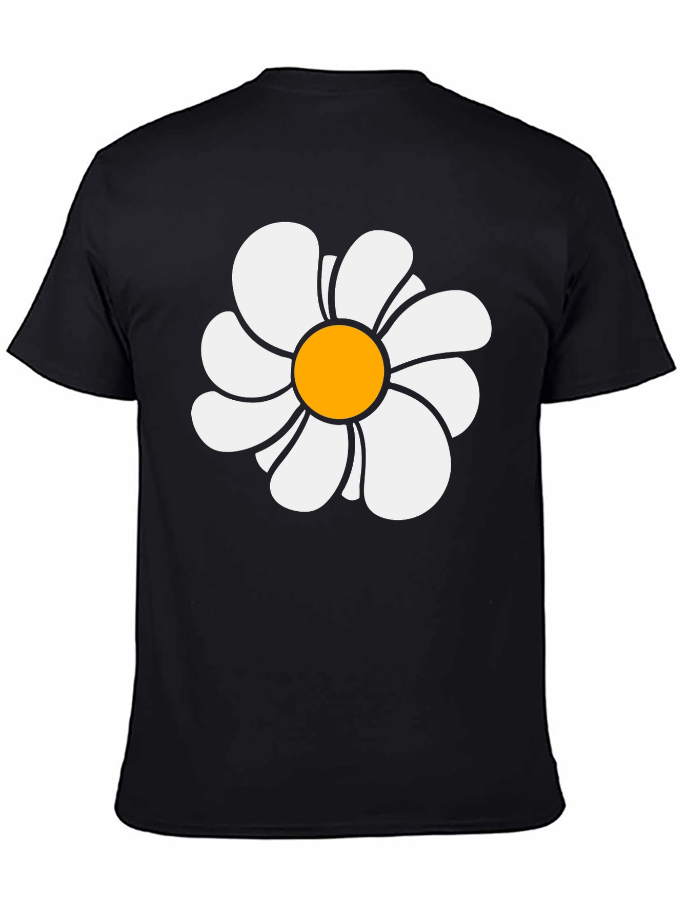 Daisy Graphic Black T-Shirt