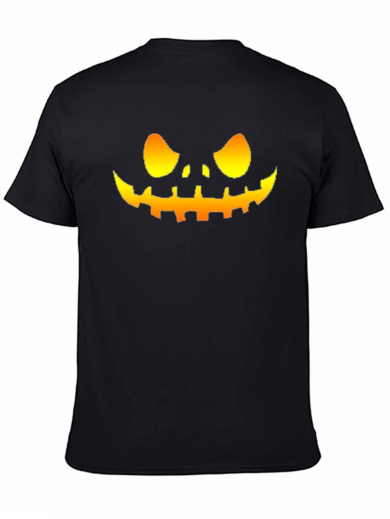 Mens Halloween Pumpkin Face Graphic T-Shirt