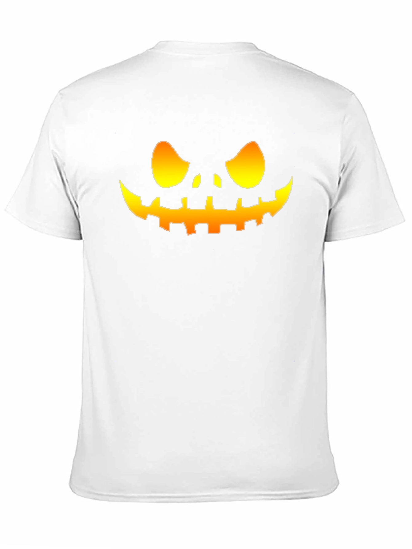 Mens Halloween Pumpkin Face Graphic T-Shirt