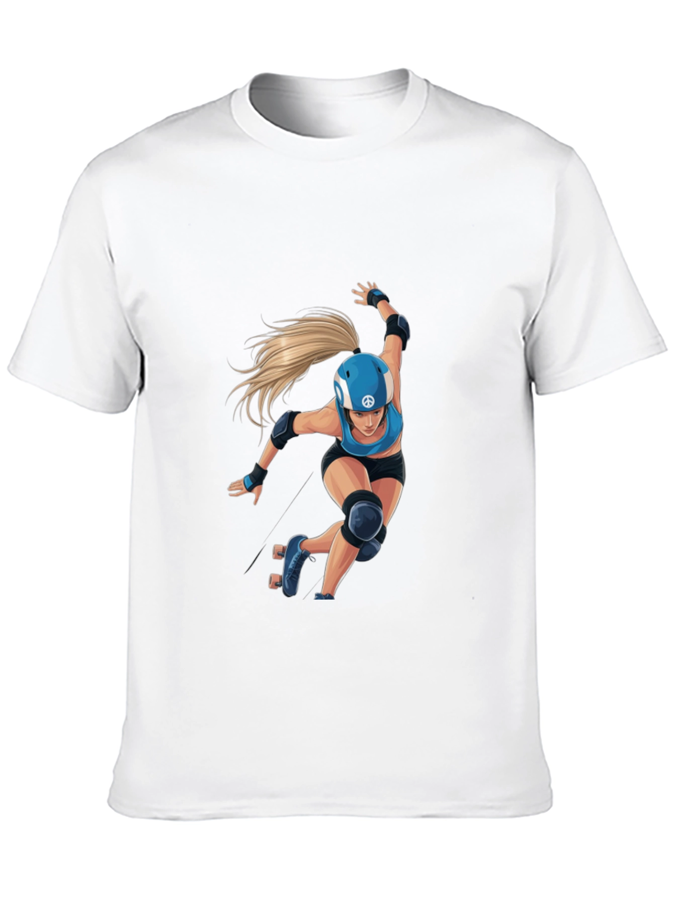 Roller Derby Graphic Tee - Black Cotton Blend