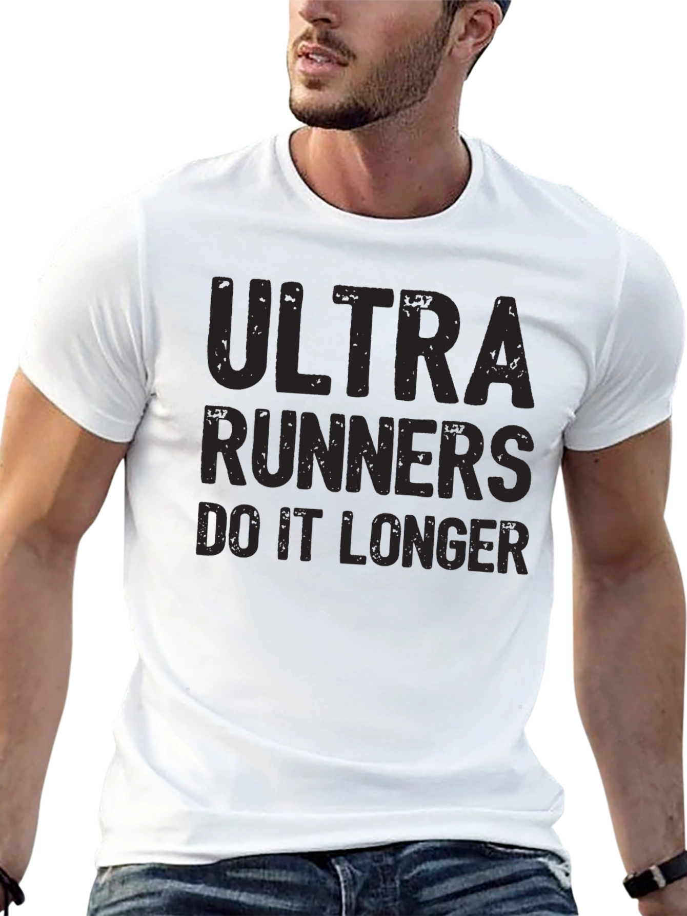 Ultra Runners Do It Longer Black T-Shirt