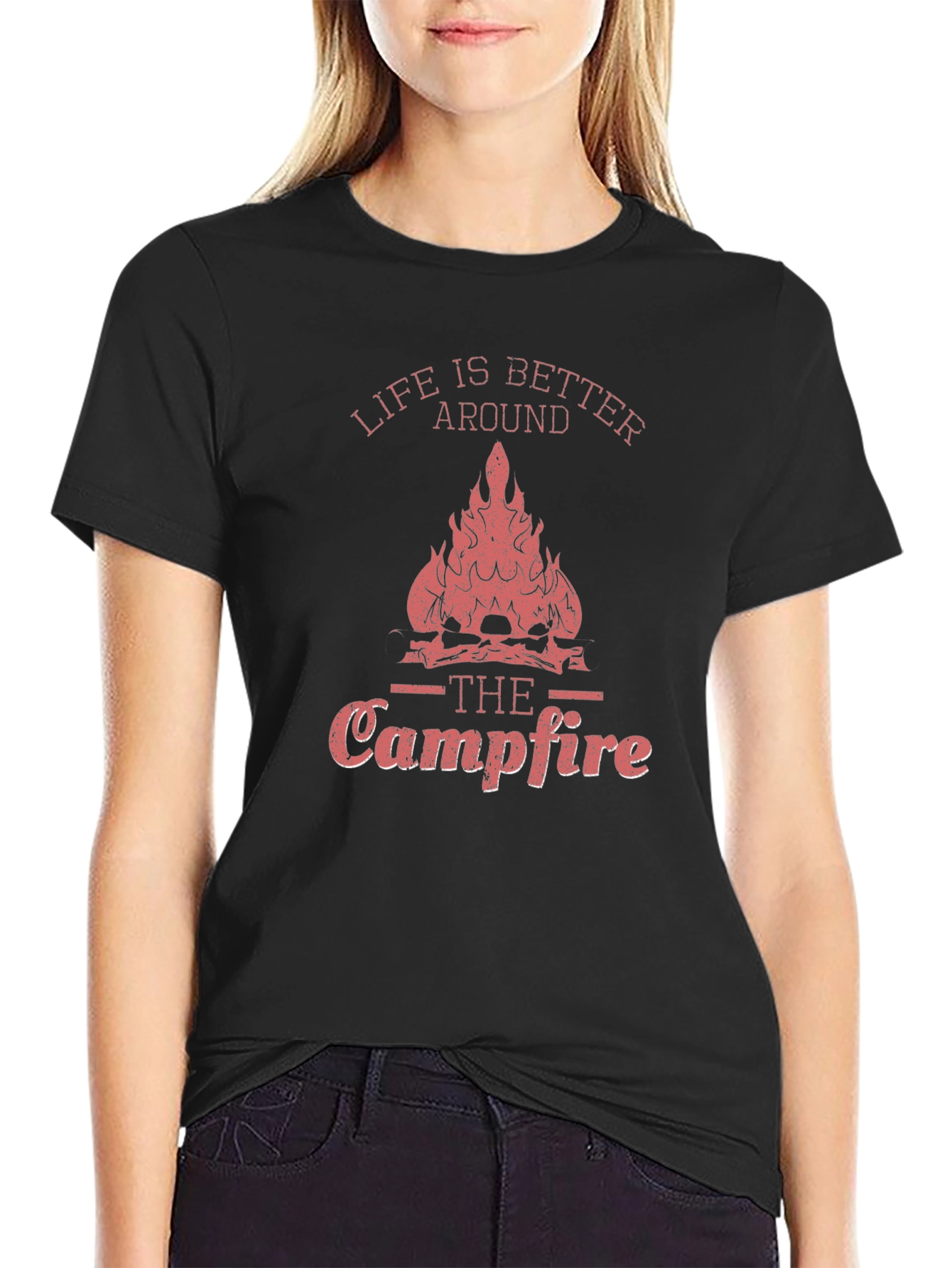 Life is Better Around the Campfire Graphic T-Shirt