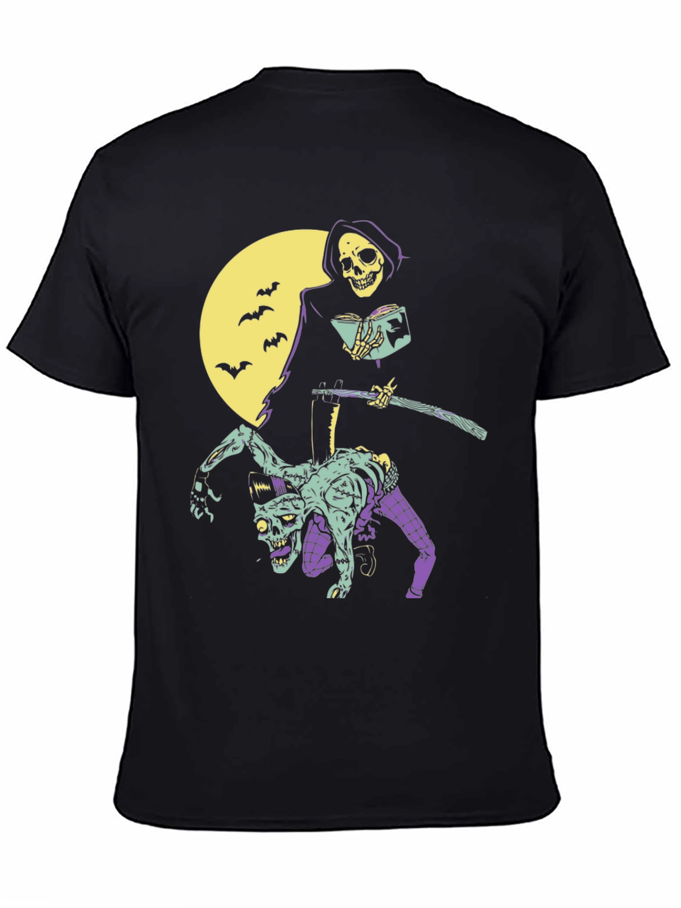 Grim Reaper Zombie Graphic T-Shirt
