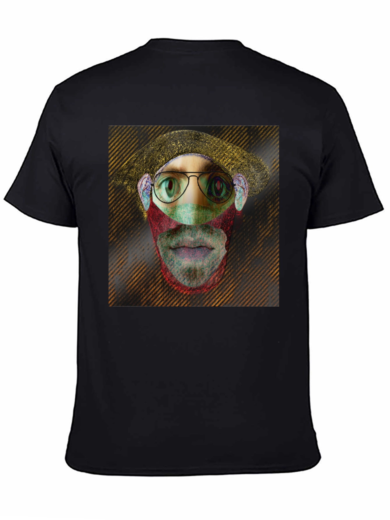 Eye-Catching Graphic Print Black T-Shirt