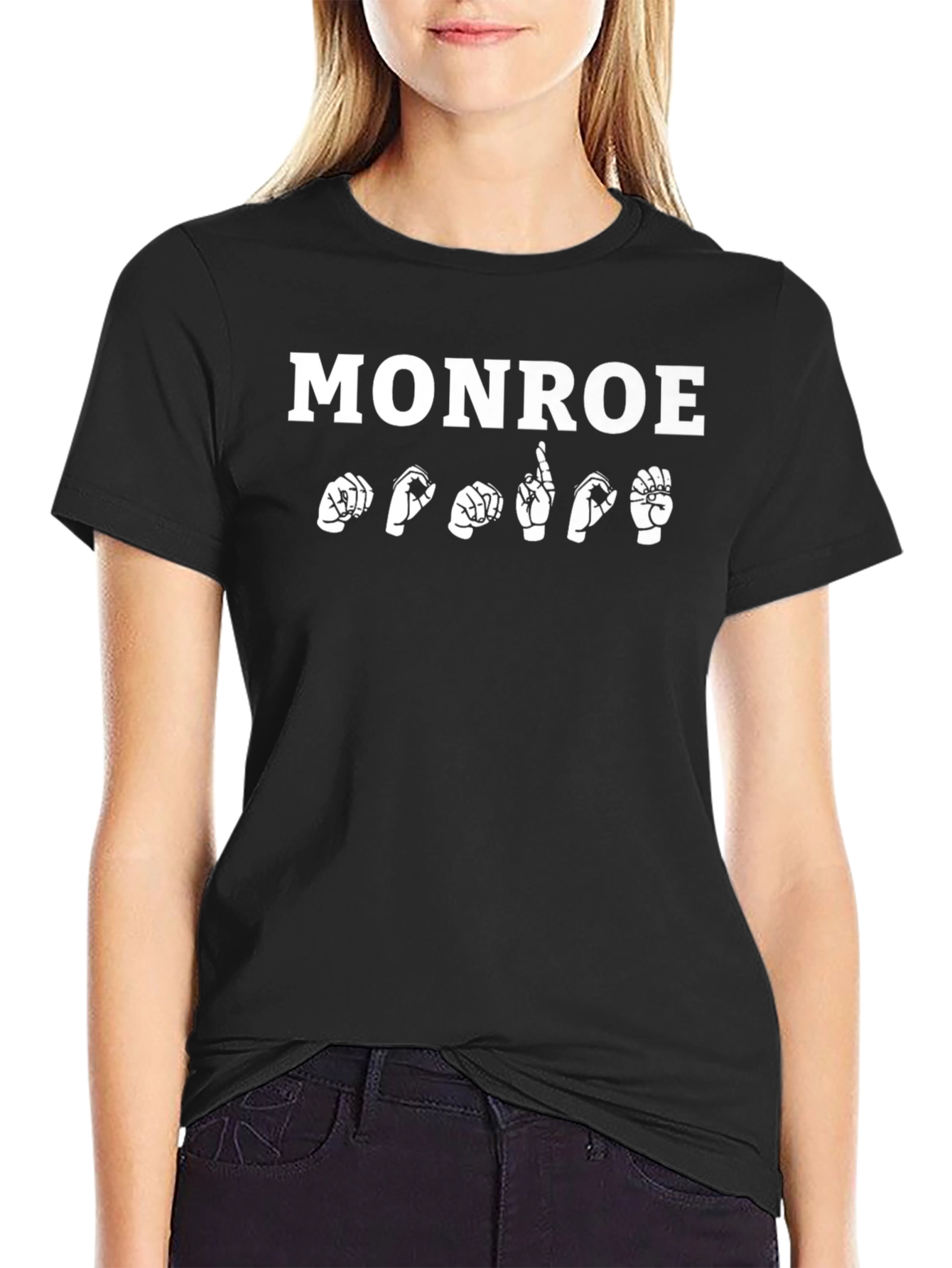MONROE ASL Black T-Shirt