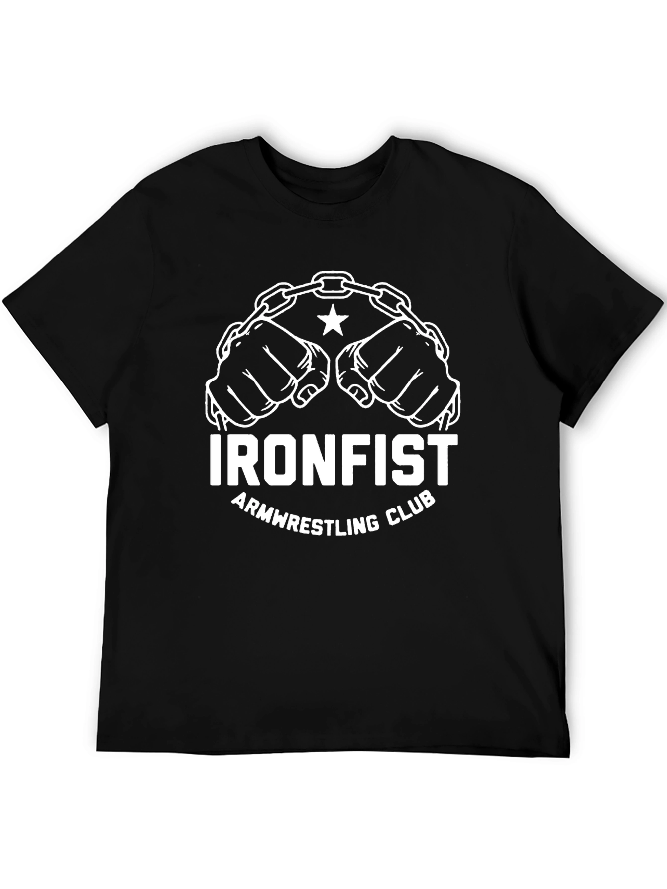 Ironfist Armwrestling Club T-Shirt - Black Graphic Tee