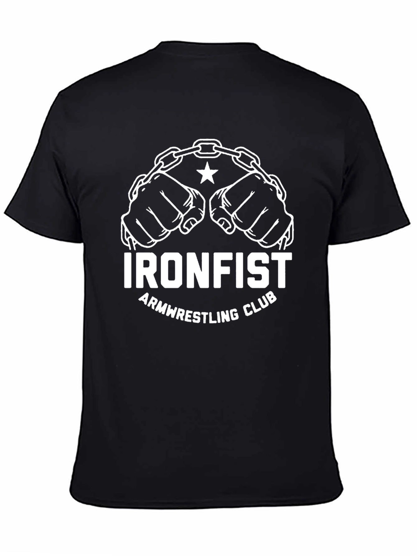 Ironfist Armwrestling Club T-Shirt - Black Graphic Tee