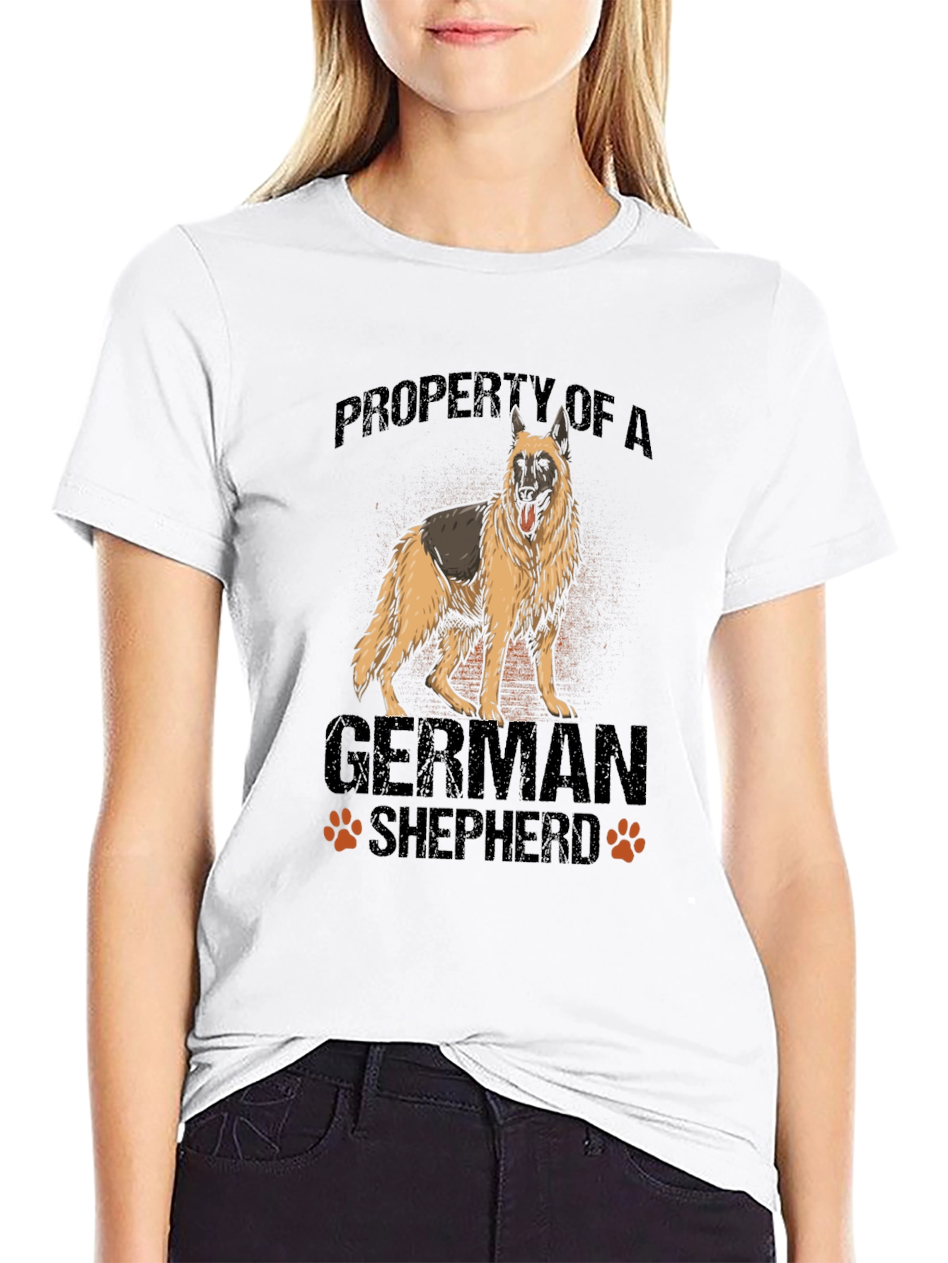Property of a German Shepherd Black T-Shirt