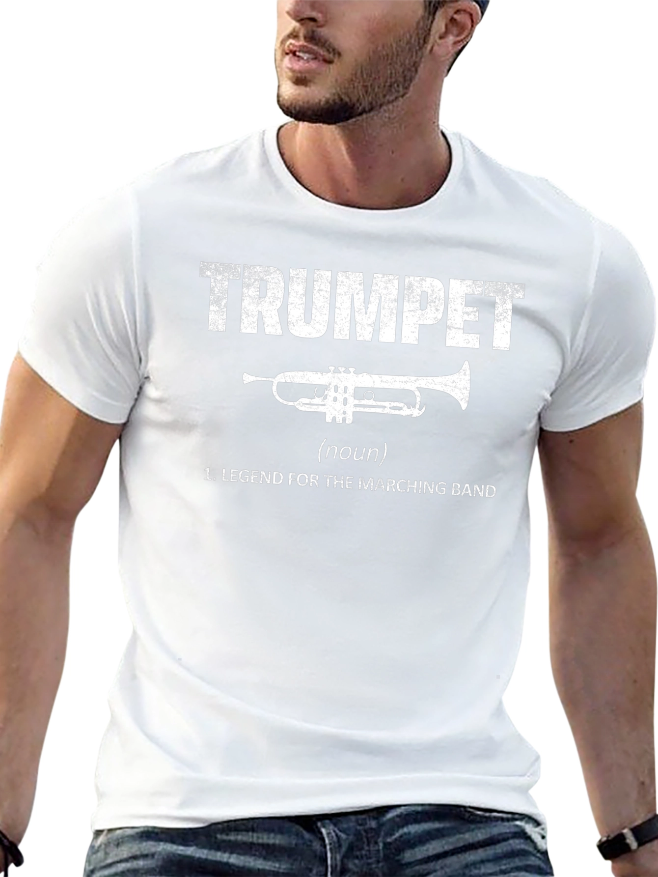 Trumpet Legend Marching Band Black T-Shirt