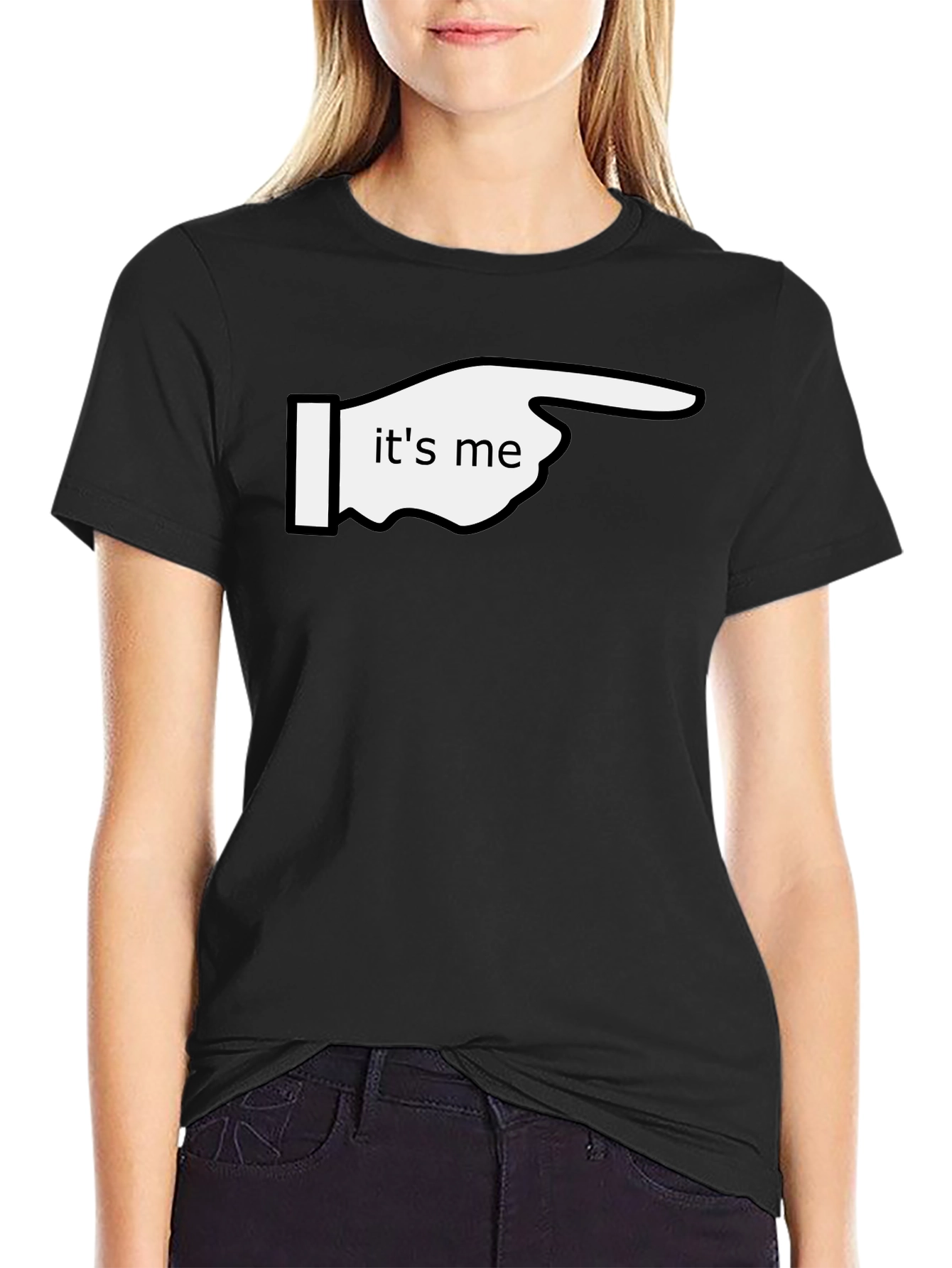 Its Me Pointing Graphic T-Shirt