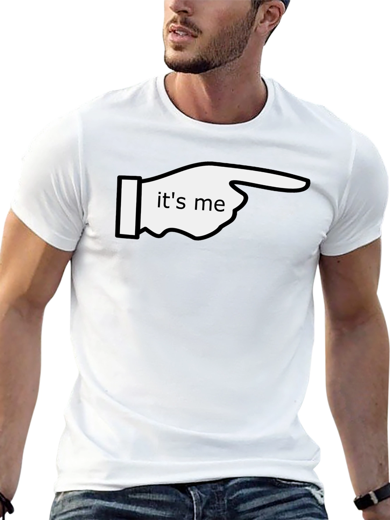 Its Me Pointing Graphic T-Shirt