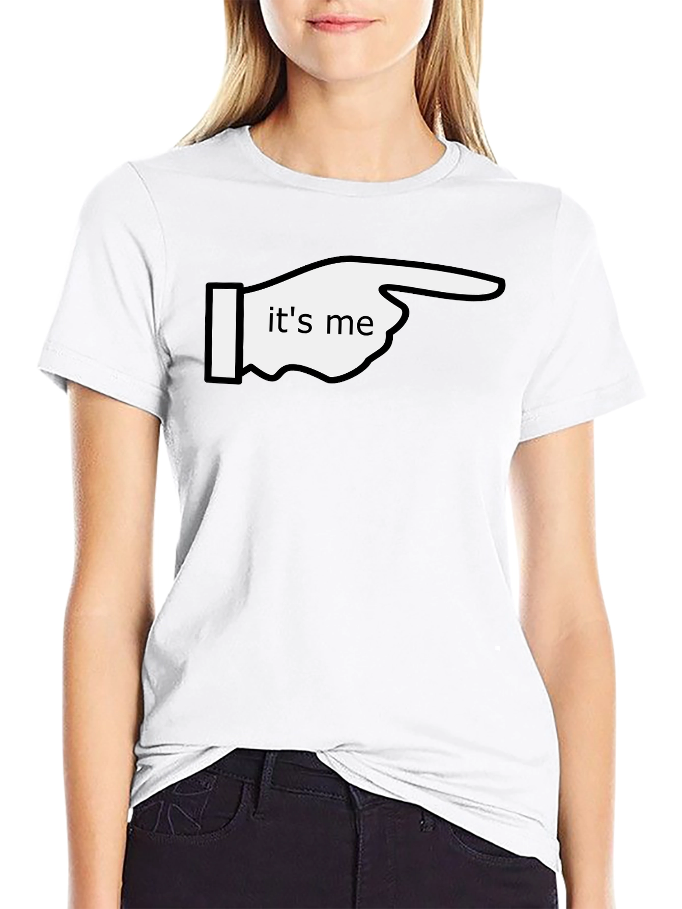 Its Me Pointing Graphic T-Shirt