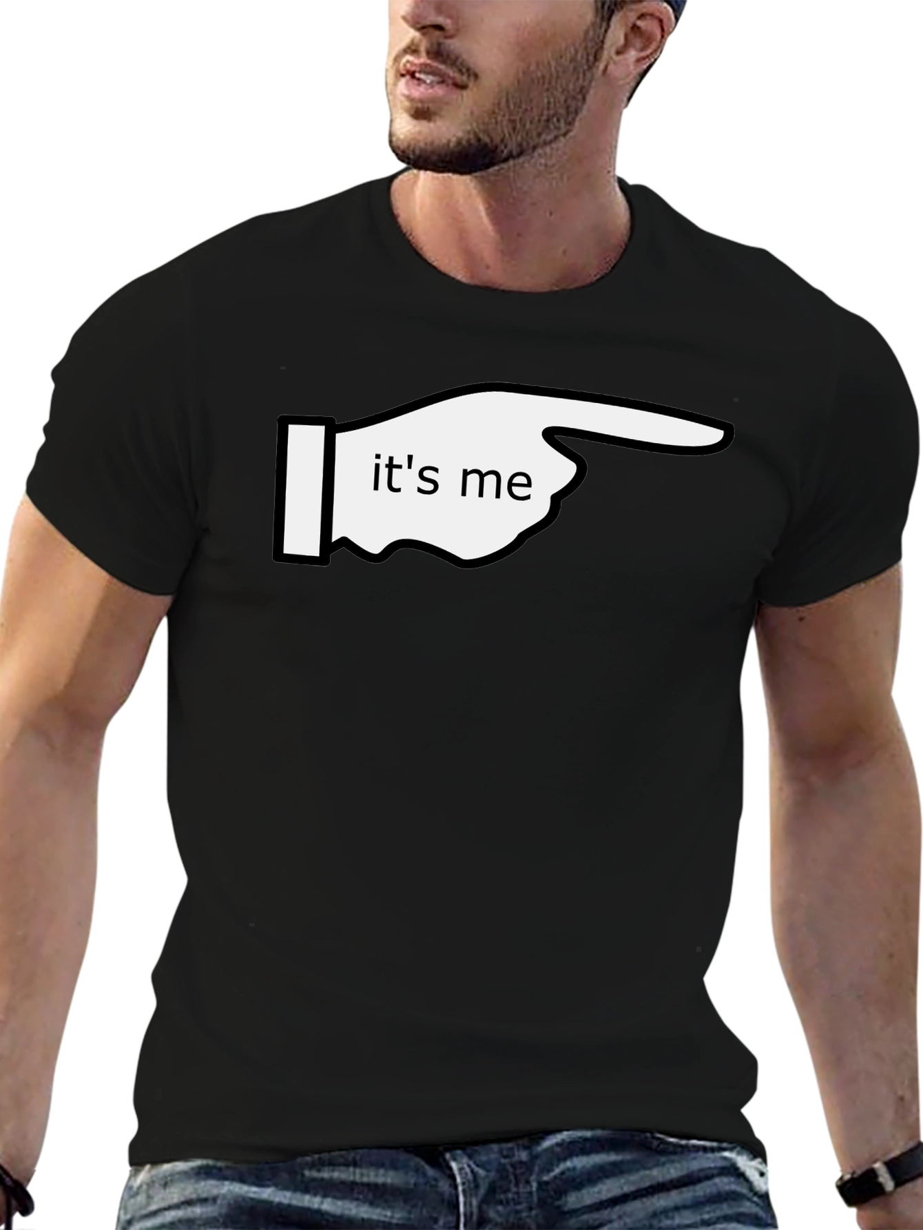 Its Me Pointing Graphic T-Shirt