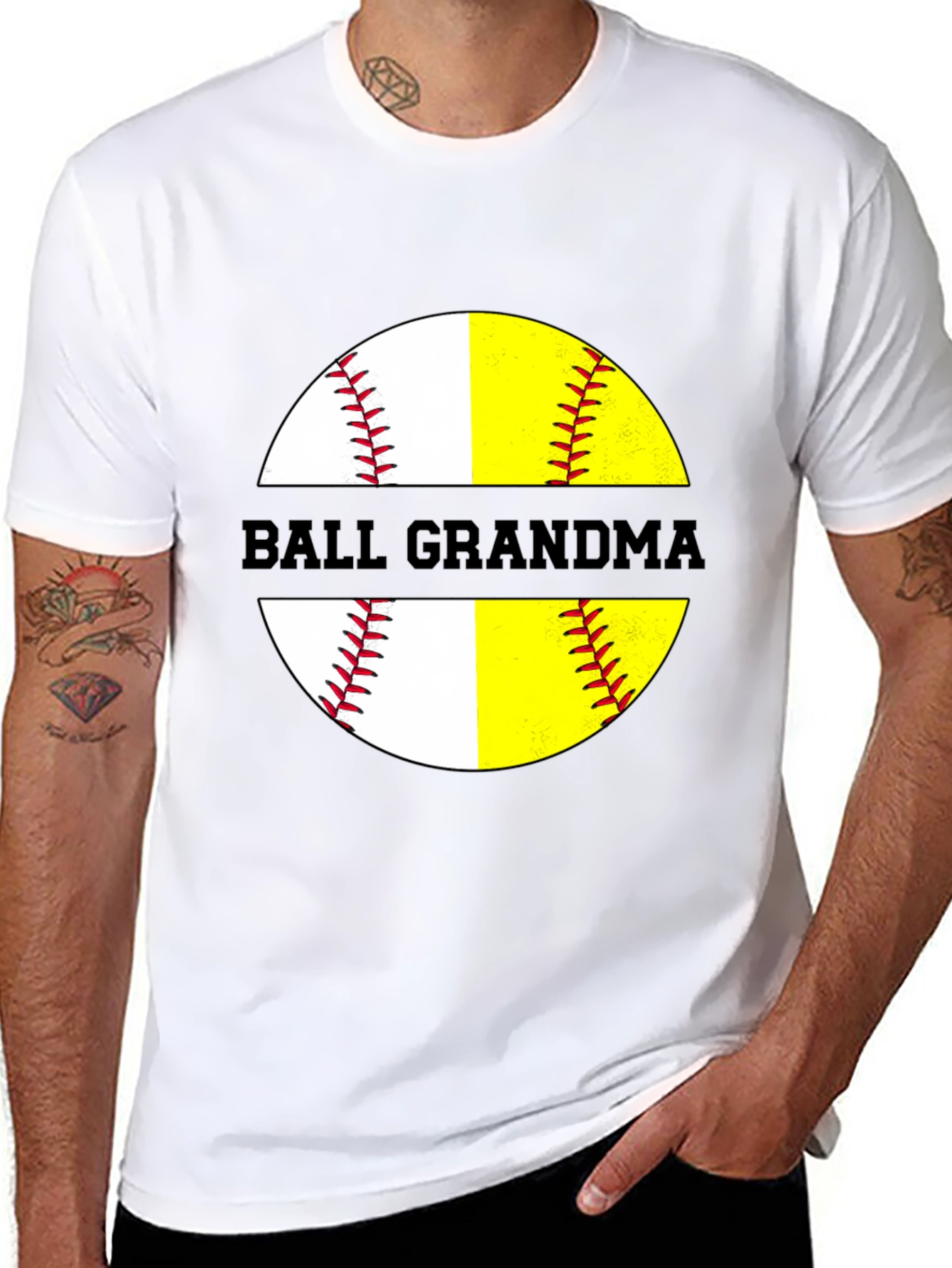 Ball Grandma Softball T-Shirt