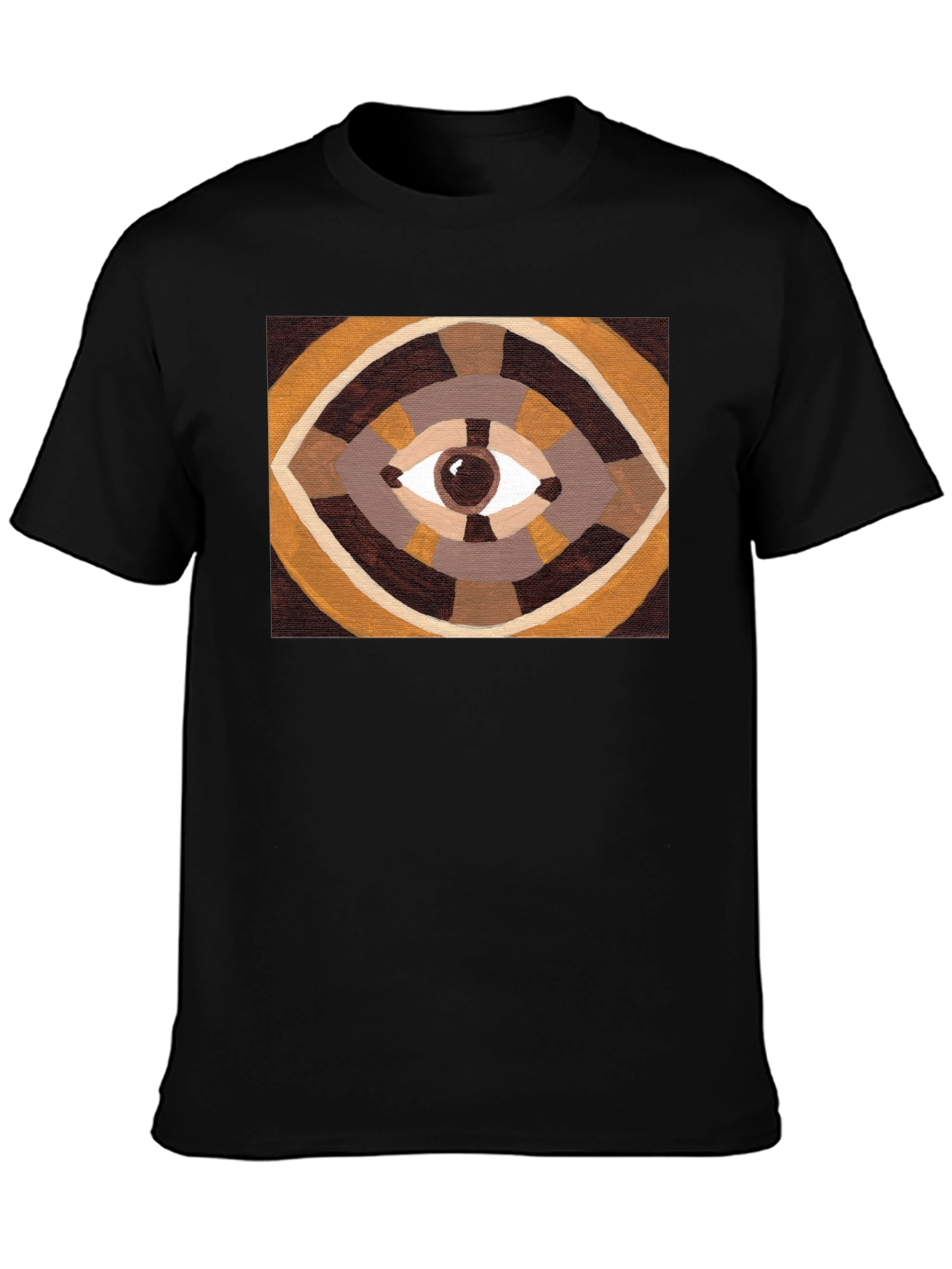 Eye Design Graphic T-Shirt - Black
