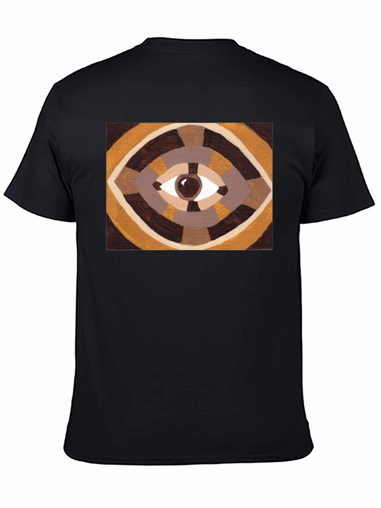 Eye Design Graphic T-Shirt - Black