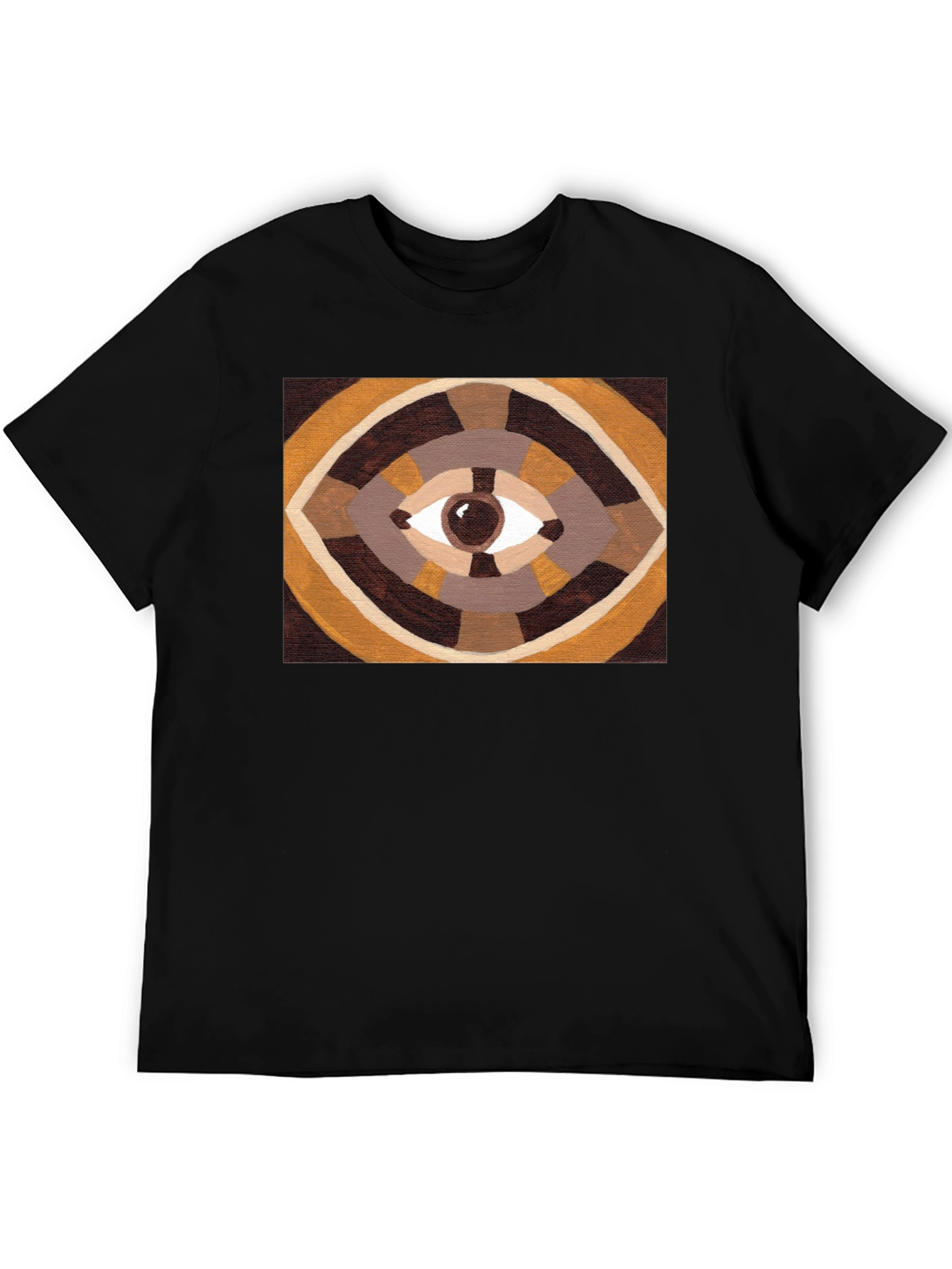 Eye Design Graphic T-Shirt - Black