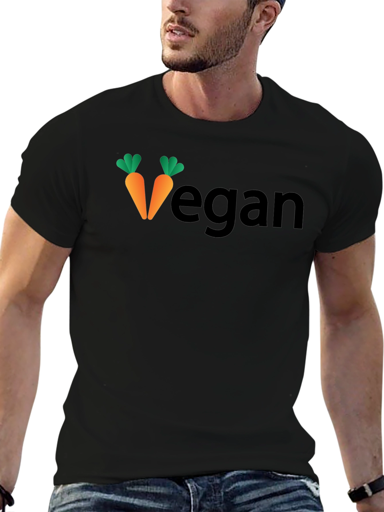 Vegan Carrot Graphic Tee - Unisex Casual Shirt