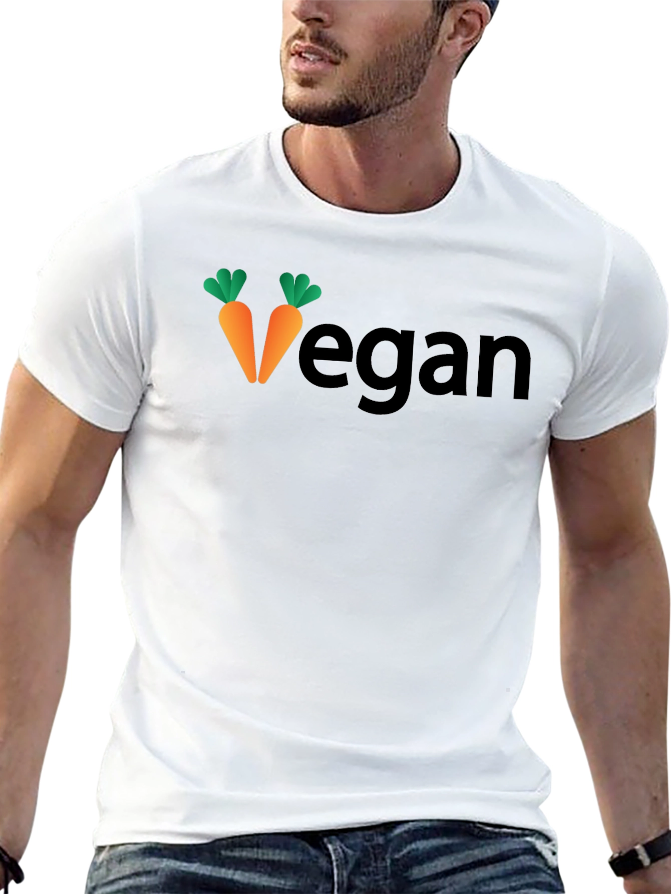 Vegan Carrot Graphic Tee - Unisex Casual Shirt