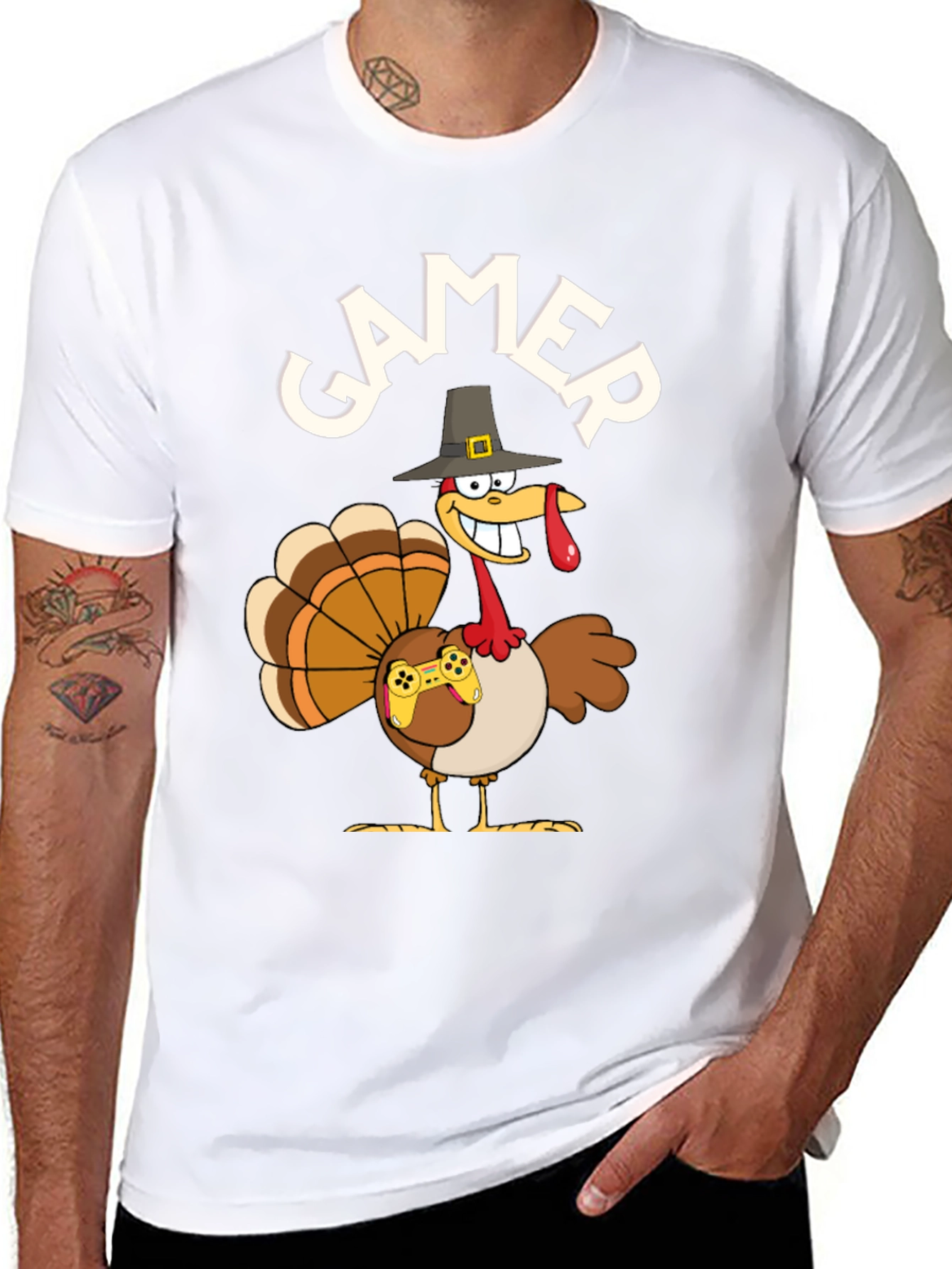 Gamer Turkey T-Shirt - Thanksgiving Gaming
