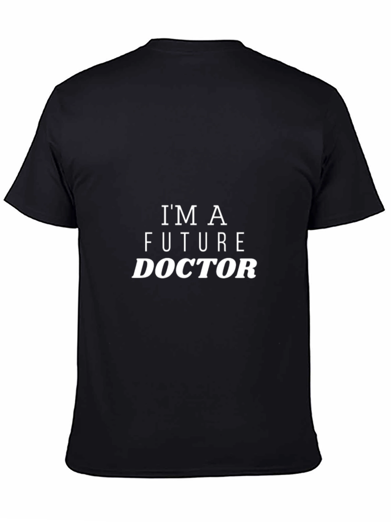 Future Doctor Graphic Tee - Black Cotton T-Shirt