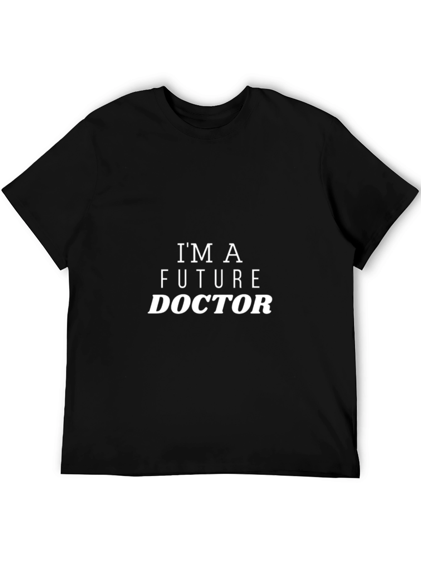 Future Doctor Graphic Tee - Black Cotton T-Shirt