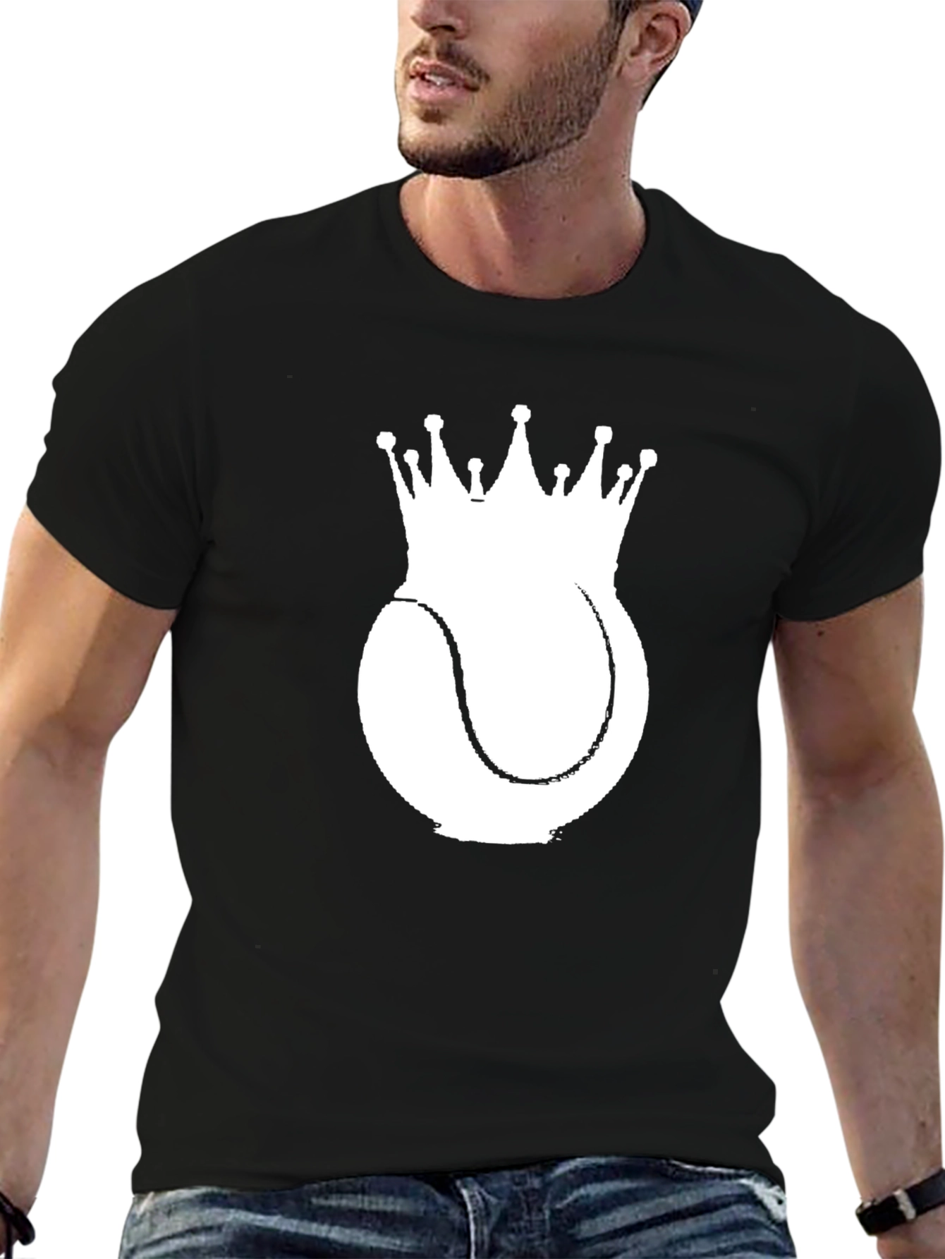 Tennis King Black T-Shirt