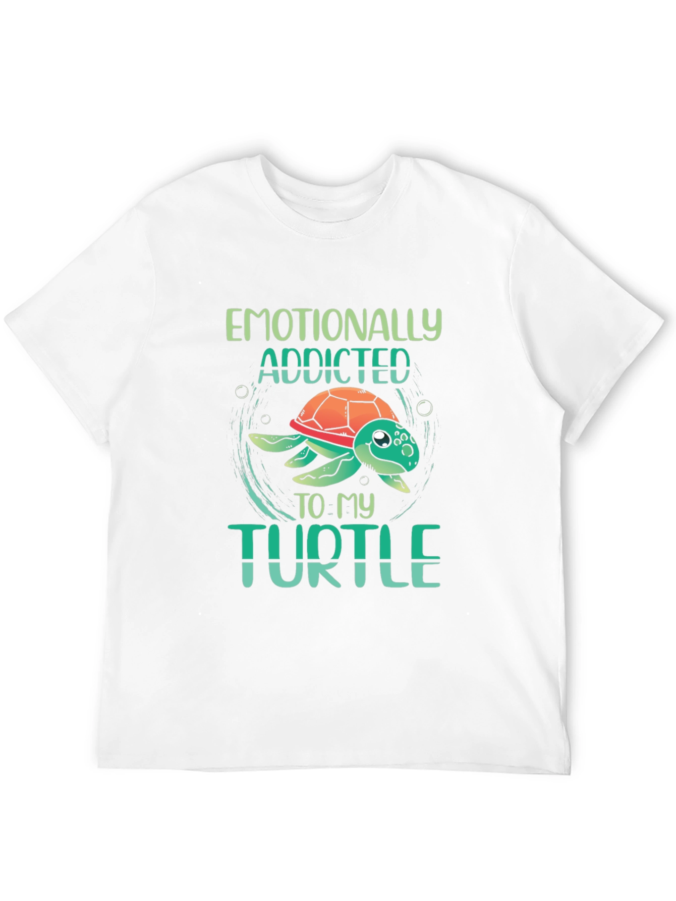 Emotionally Addicted to My Turtle Black T-Shirt
