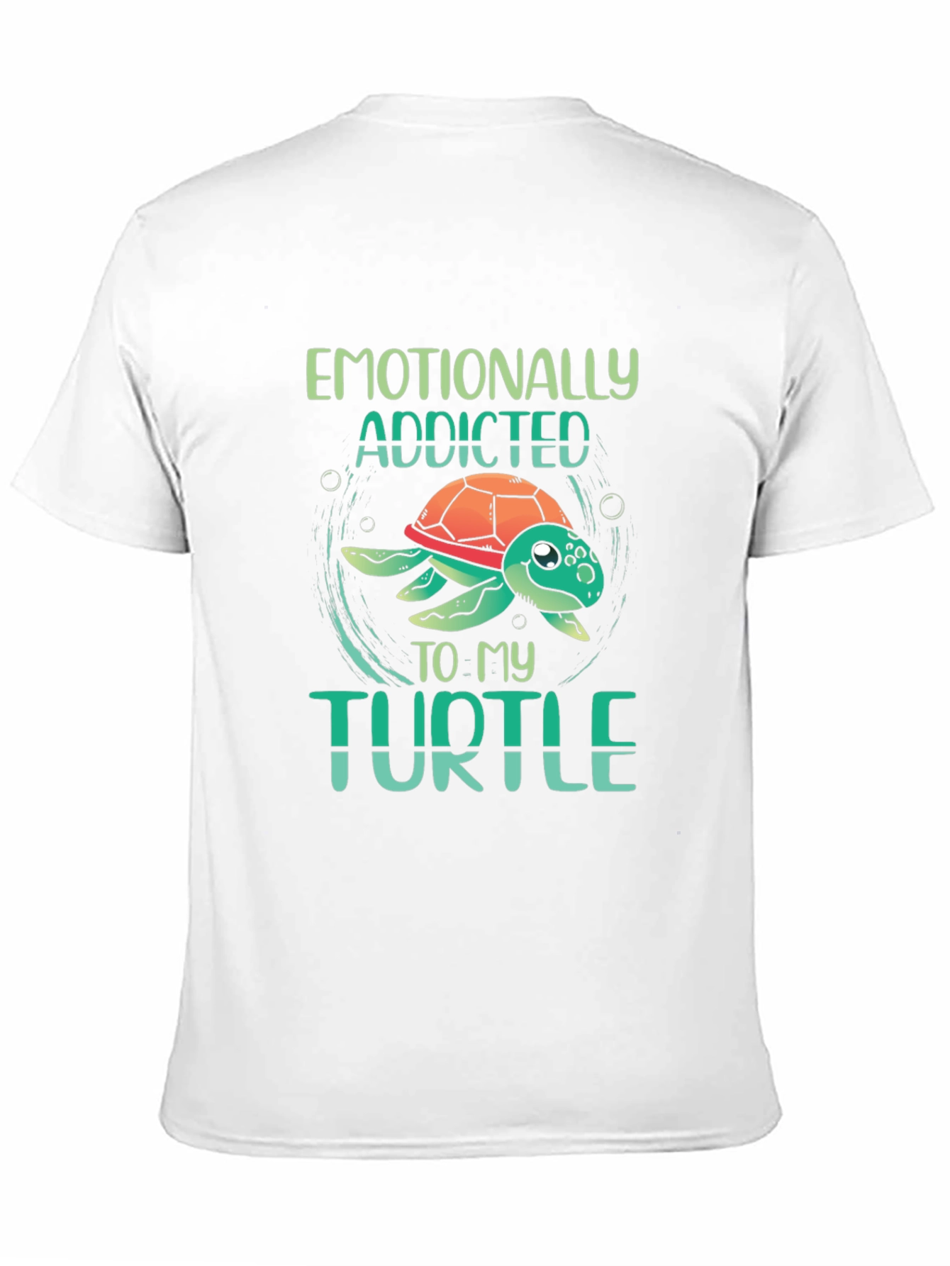 Emotionally Addicted to My Turtle Black T-Shirt