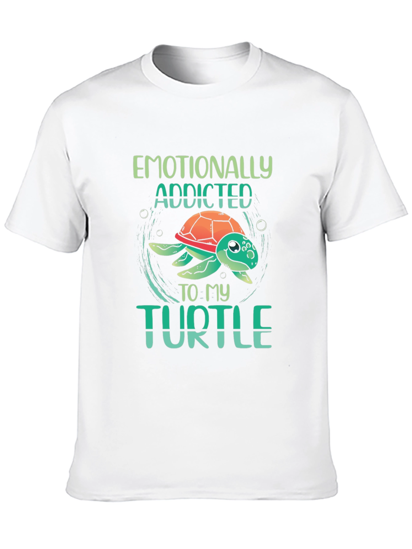 Emotionally Addicted to My Turtle Black T-Shirt
